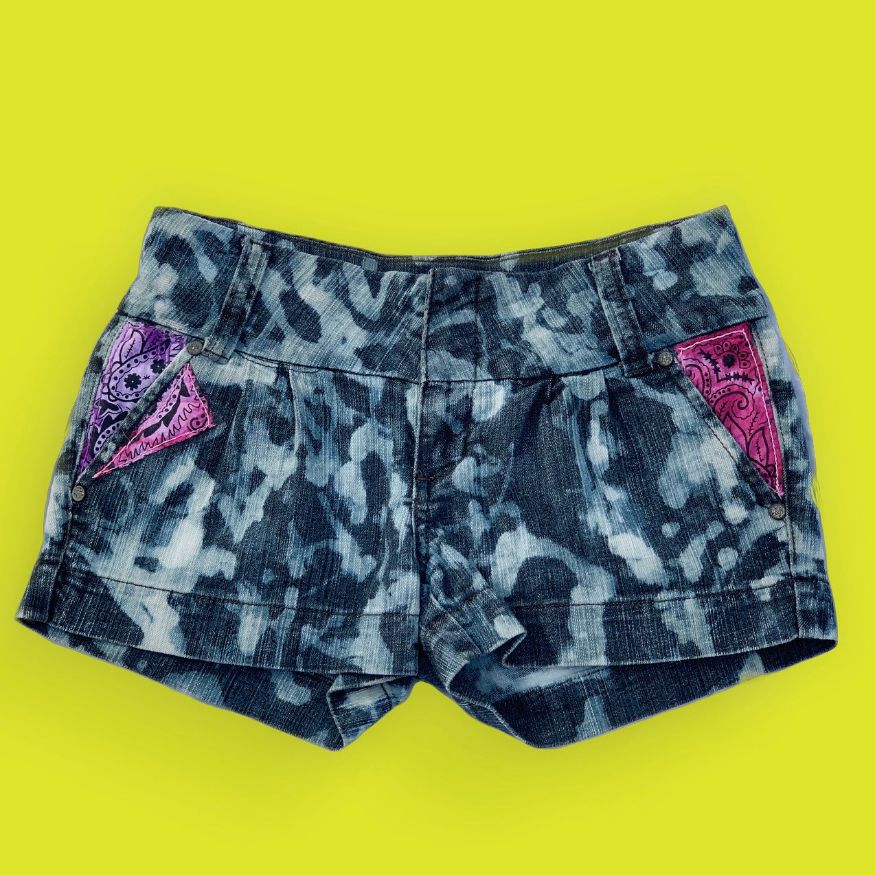 Pink and Purple Bandana Shorts