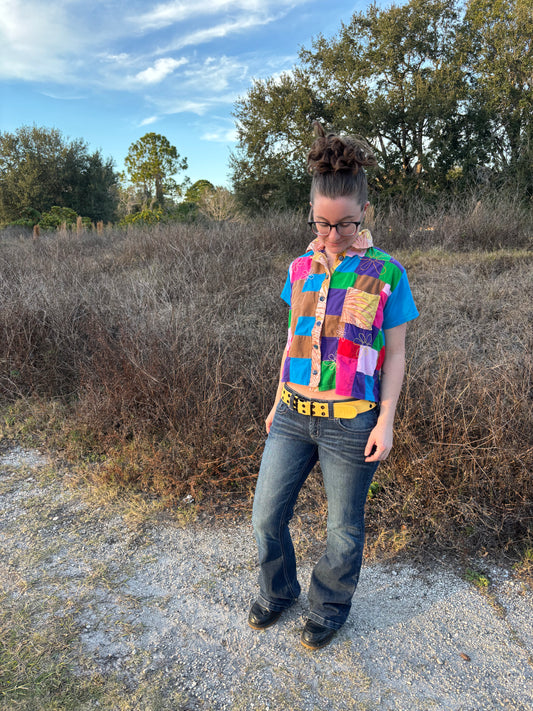Custom Order Patchwork Shirt for Melanie