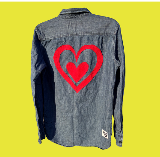 Denim Heart Shirt