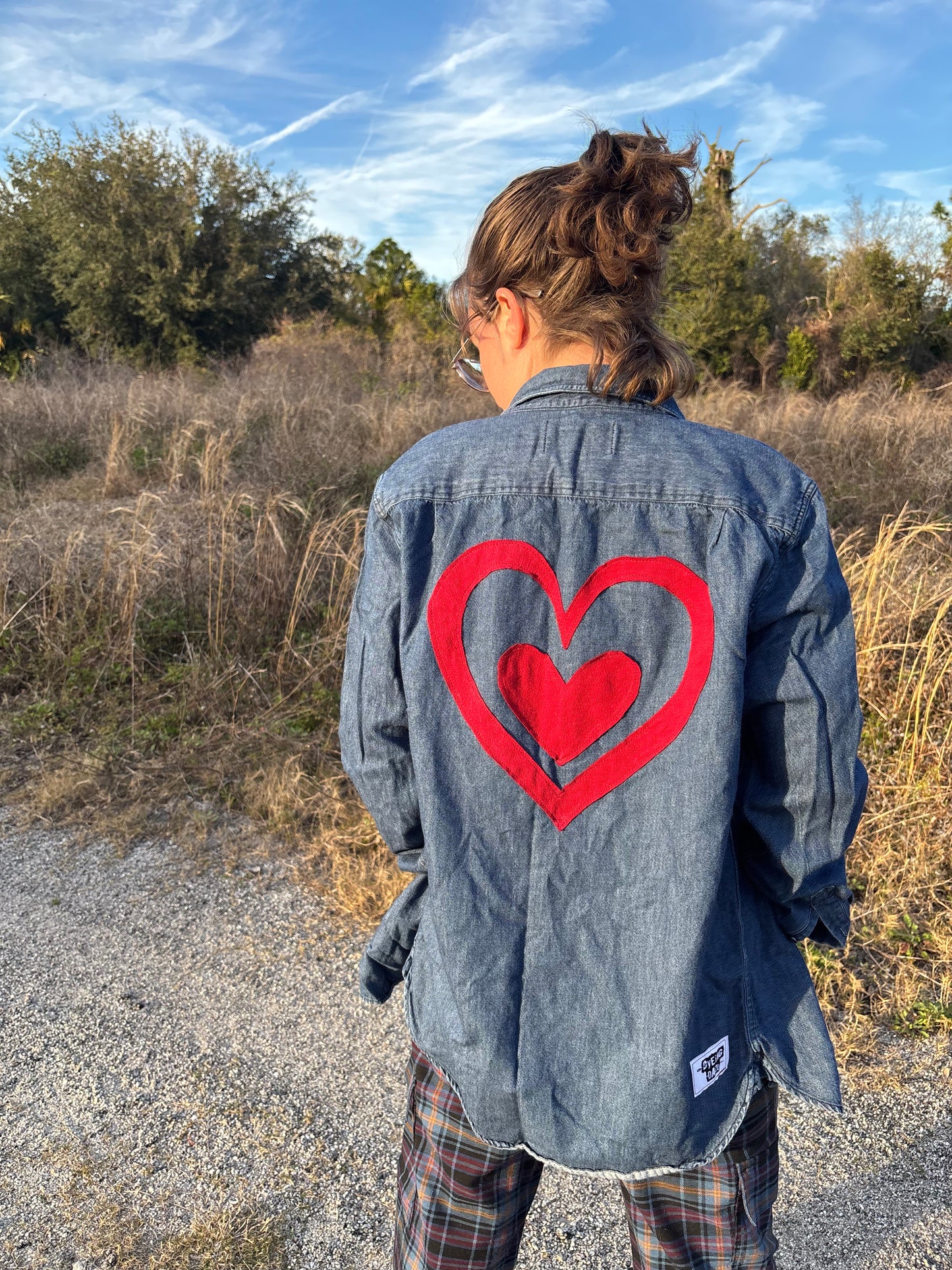 Denim Heart Shirt