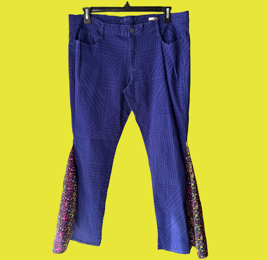 Purple Flare Pants